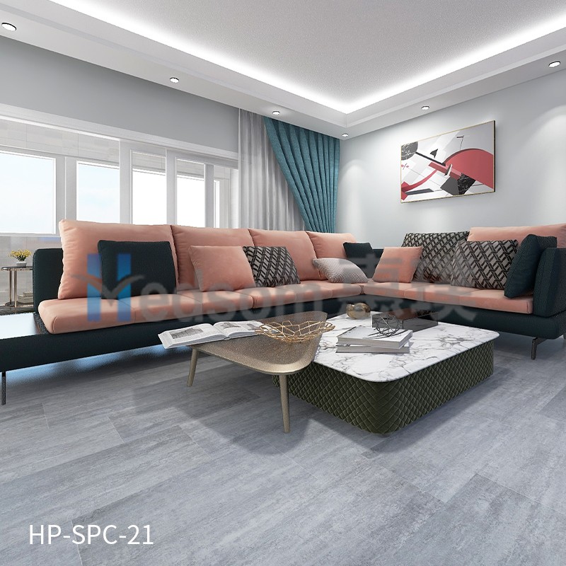 HP-SPC-21 惠璞石塑石材锁扣地板防潮放水防滑
