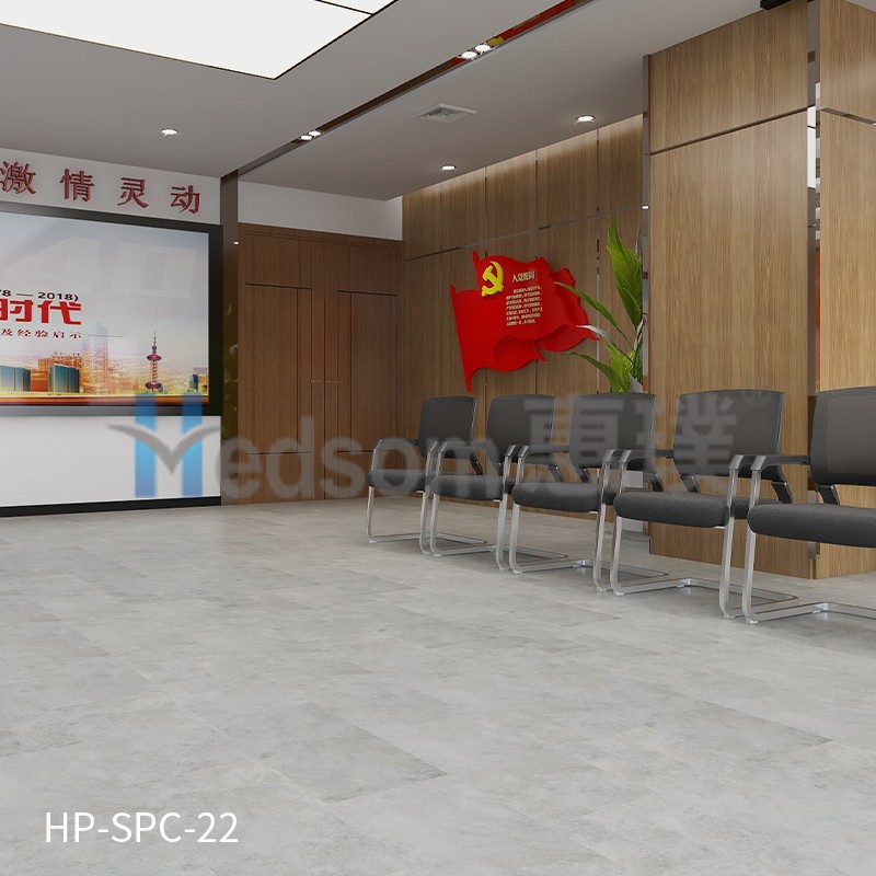 HP-SPC-22 惠璞石塑石材锁扣地板防潮放水防滑
