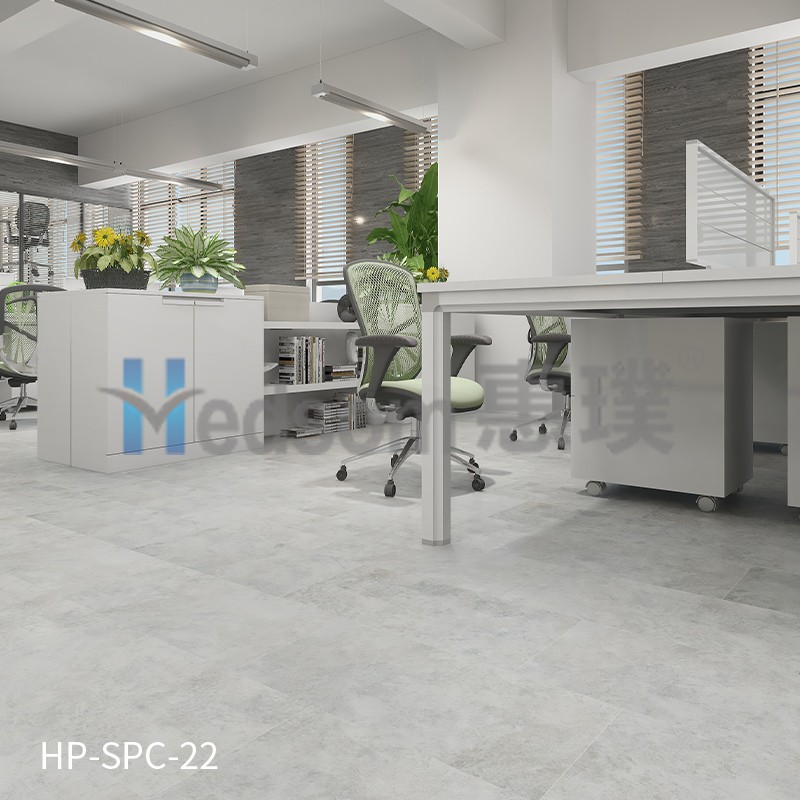 HP-SPC-22 惠璞石塑石材锁扣地板防潮放水防滑
