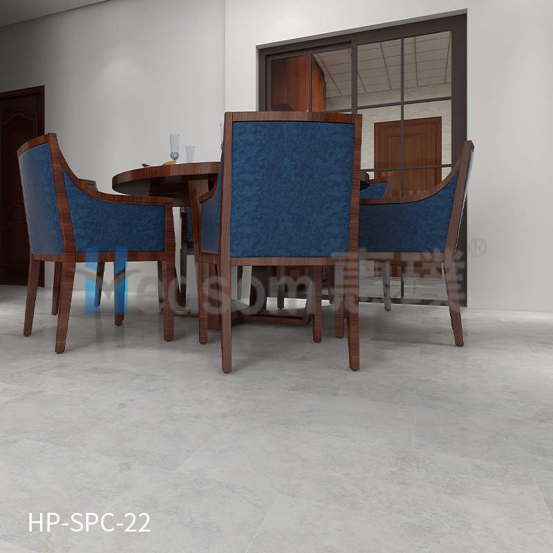 HP-SPC-22 惠璞石塑石材锁扣地板防潮放水防滑
