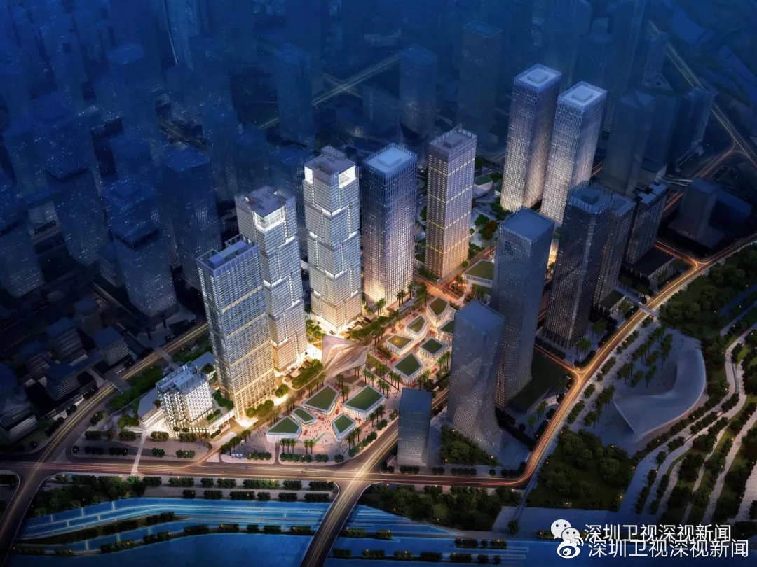 （前海国际枢纽中心项目效果图）